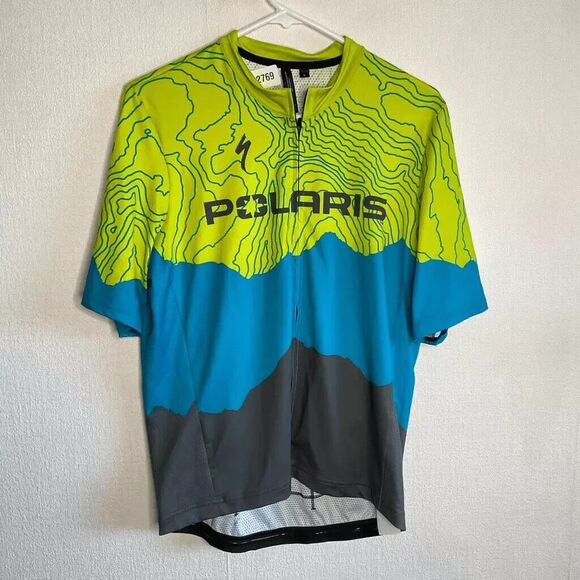 Polaris RBX 5S Men’s Short Sleeve Full Zip Mock Neck Cycling Jersey Shirt Size L - Picture 6 of 8